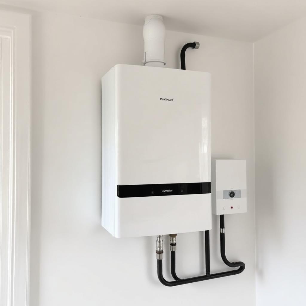 Modern boiler installation