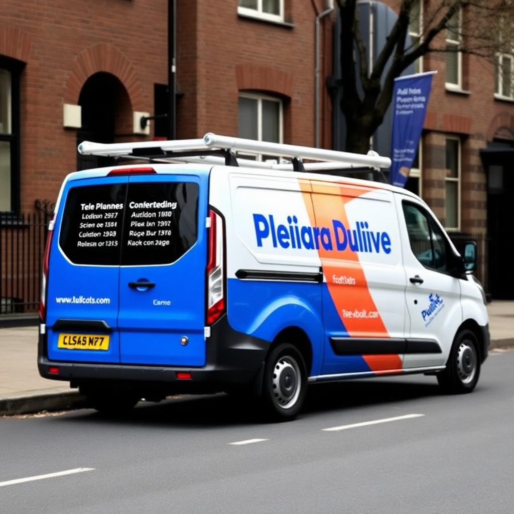 5 Star Plumbing service van in London
